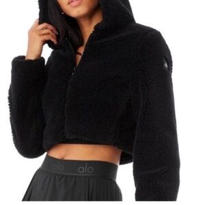 ALO Yoga Black LA Sherpa Jacket